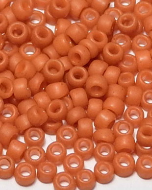 Margele TOHO, 15/0, Semi Glazed - Orange - 10 grame