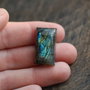 Cabochon Labradorit  spectrolit  - rectangular
