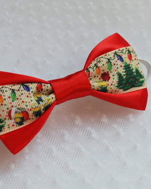 Mini papion copii rosu Minions de Sarbatori