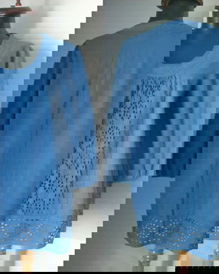 Bluza bumbac broderie sparta