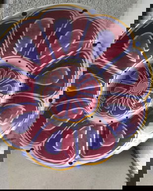 PLATOU COMPARTIMENTAT  CERAMICA ENGLEZEASCA PICTATA MANUAL