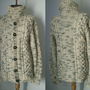 CARDIGAN TRICOTAT MANUAL DIN FIR GROS DE LANA
