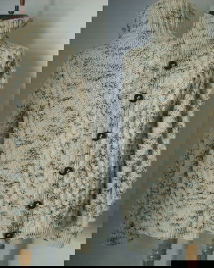 CARDIGAN TRICOTAT MANUAL DIN FIR GROS DE LANA