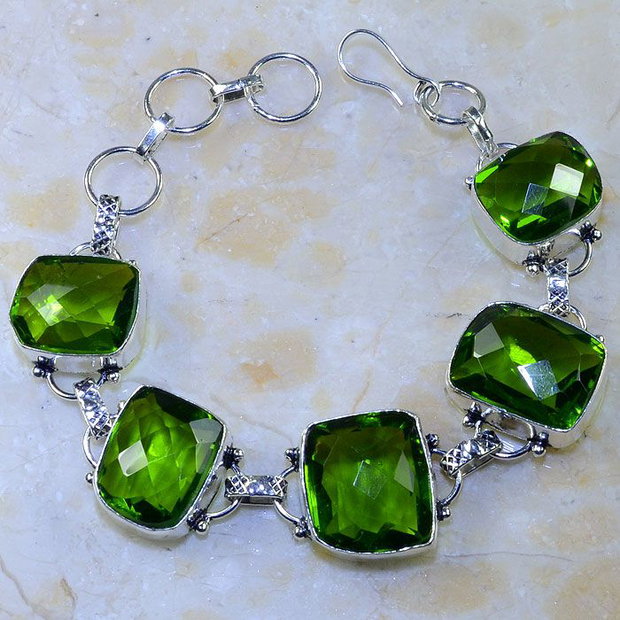 Bratara peridot