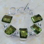 Bratara green amethyst