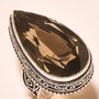 Inel smokey topaz