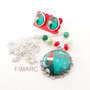 ''Craciun Fericit'': set cercei pe ureche + pandant