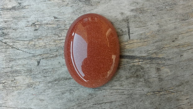 Cabochon goldstone, 40x30 mm