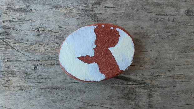 Cabochon goldstone, 40x30 mm
