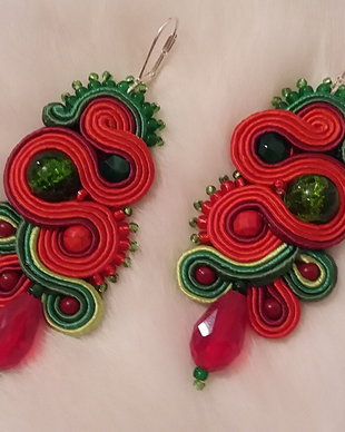 Cercei statement soutache