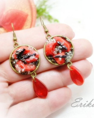 Cercei -red &black