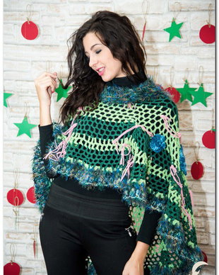 pelerina crosetata,accesorizata ,chic