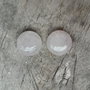 Cabochon cuart roz, aprox 13mm (2 buc)