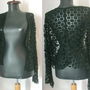 CARDIGAN DANTELA NEAGRA BUMBAC