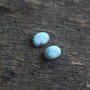 Set 2 buc Cabochon Larimar dominican - natural, netratat, veritabil - LAR9