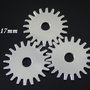 9129 - (60buc)  Charms mecanisme / rotite ceas, aliaj metalic argintiu, steampunk, 17mm