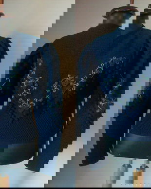 CARDIGAN TRICOTAT SI BRODAT MANUAL