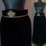 FUSTA CATIFEA NEAGRA BRODERIE