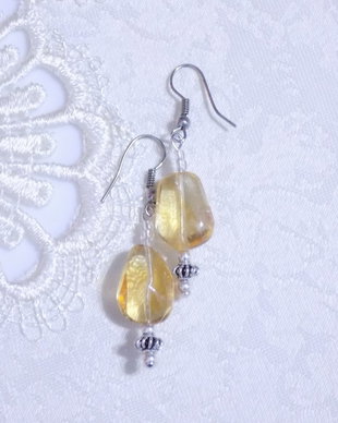 "Silver and citrine"
