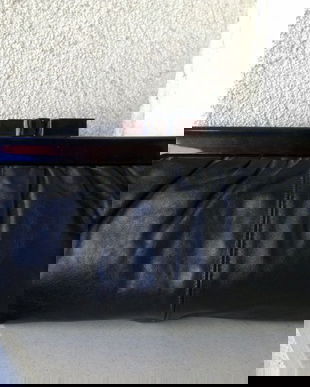 CLUTCH DIN PIELE NATURALA MARGINI DIN  BAGA ANII 60