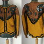 CARDIGAN  LANA TRICOTAT SI BRODAT MANUAL