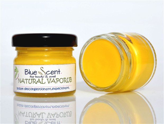 Natural Vaporub-Natural VapoRub-crema descongestionanta,expectoranta,adjuvant in raceala si gripa-BlueScent