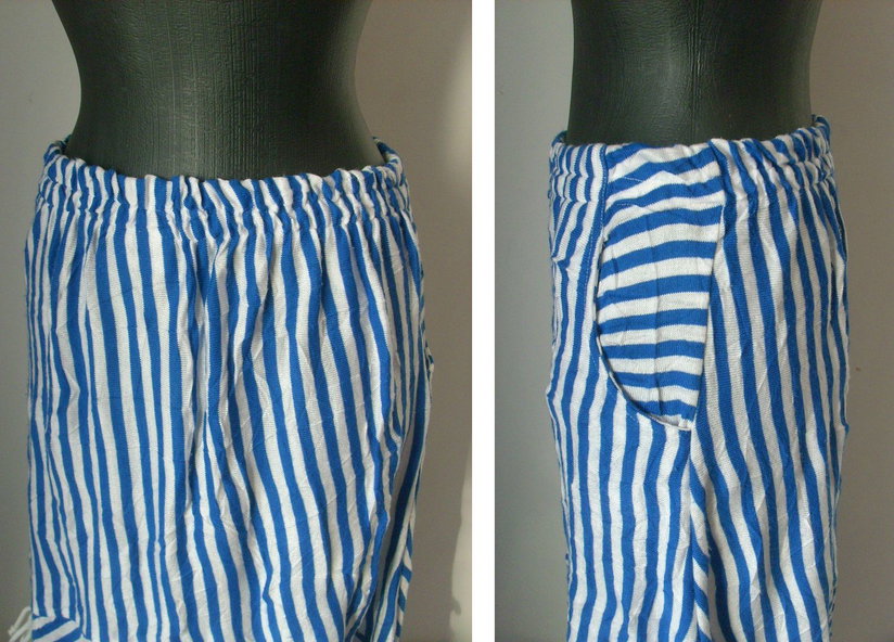 FUSTA STRIPE JERSE BUMBAC