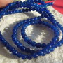 Agate albastre de aprox 4.5 mm - sir aprox 18.5 cm