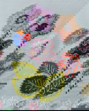 Perdeluta cu aplicatii-model Sue bonnet