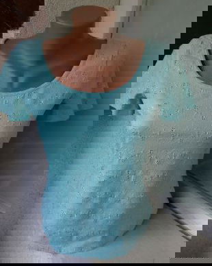 TRICOU CU BRODERIE BENETTON MARIME S