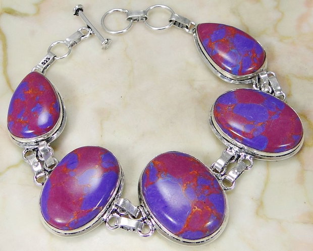 Bratara purple turquoise
