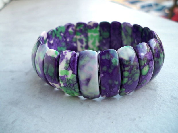 Bratara purple ocean jasper