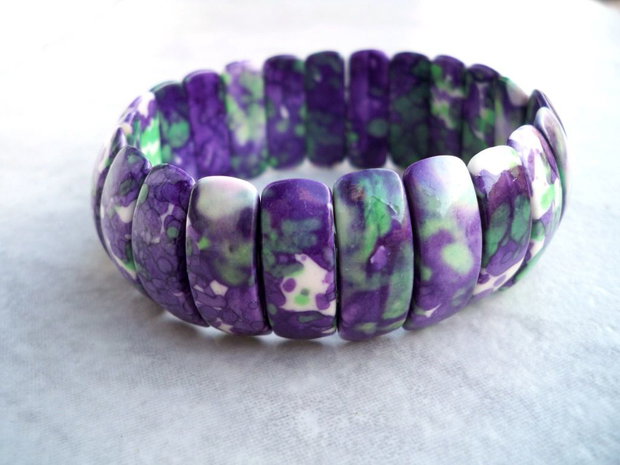 Bratara purple ocean jasper