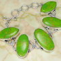 Bratara green cooper turquoise