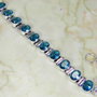 Bratara quartz blue topaz