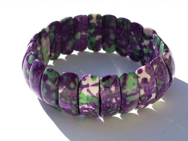 Bratara purple ocean jasper