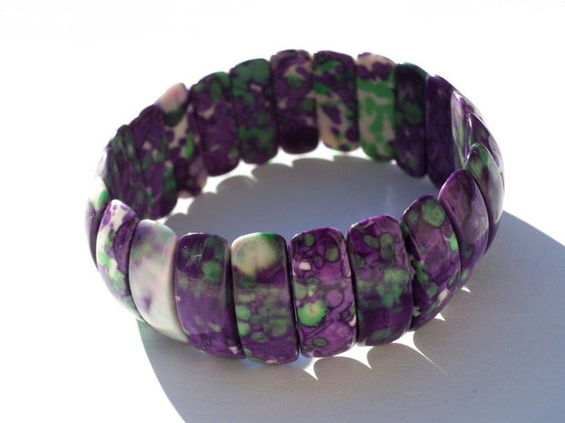 Bratara purple ocean jasper