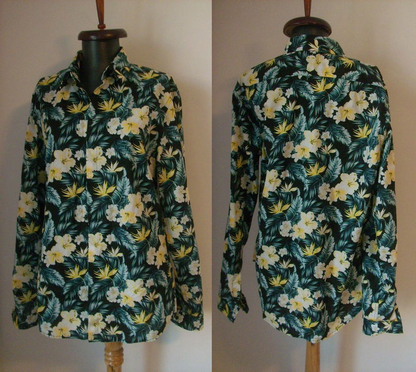 H&M BLUZA PANZA BUMBAC FLORAL