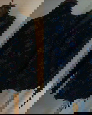 Cardigan lana flori brodate