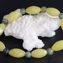 9253 - Mix, jad olive 16x8mm, agate canadiene 6mm
