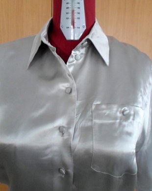 bluza satin cu maneca scurta