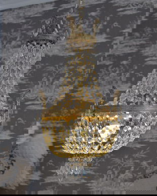 LAMPA DIN ALAMA MASIVA CU CRISTALE