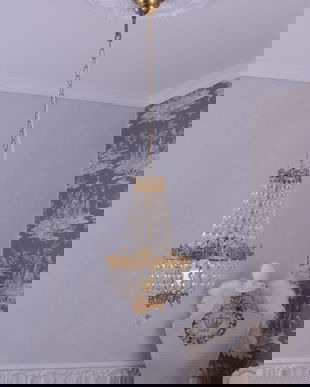 LAMPA DIN ALAMA MASIVA CU CRISTALE