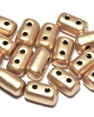 Margele rulla, 3x5 mm, Matte Metallic Flax