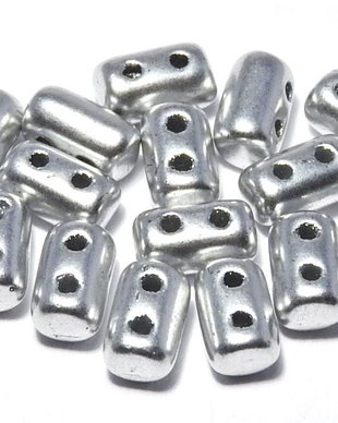 Margele rulla, 3x5 mm, Matte Metallic Dural