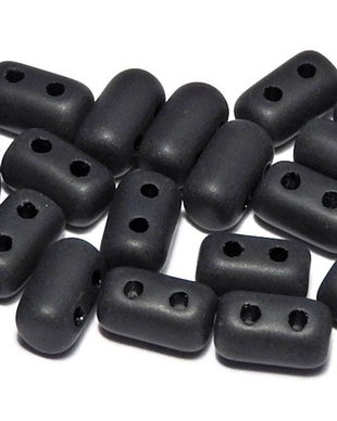 Margele rulla, 3x5 mm, Matte Jet
