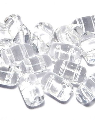 Margele rulla, 3x5 mm, Crystal