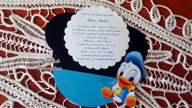 Invitatie Mikey Mouse / Baby Donald