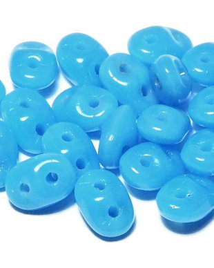 Margele din sticla, Superduo, Blue Turquoise