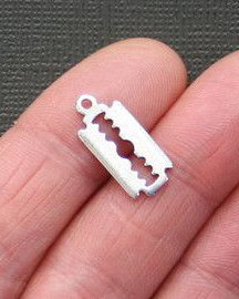 6 x Charm argintiu lama